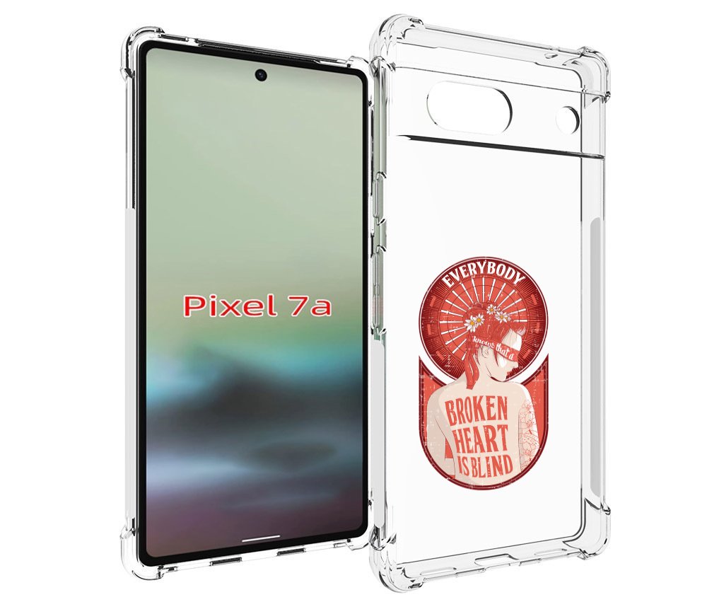 

Чехол MyPads девушка разбитое сердце для Google Pixel 7A, Tocco