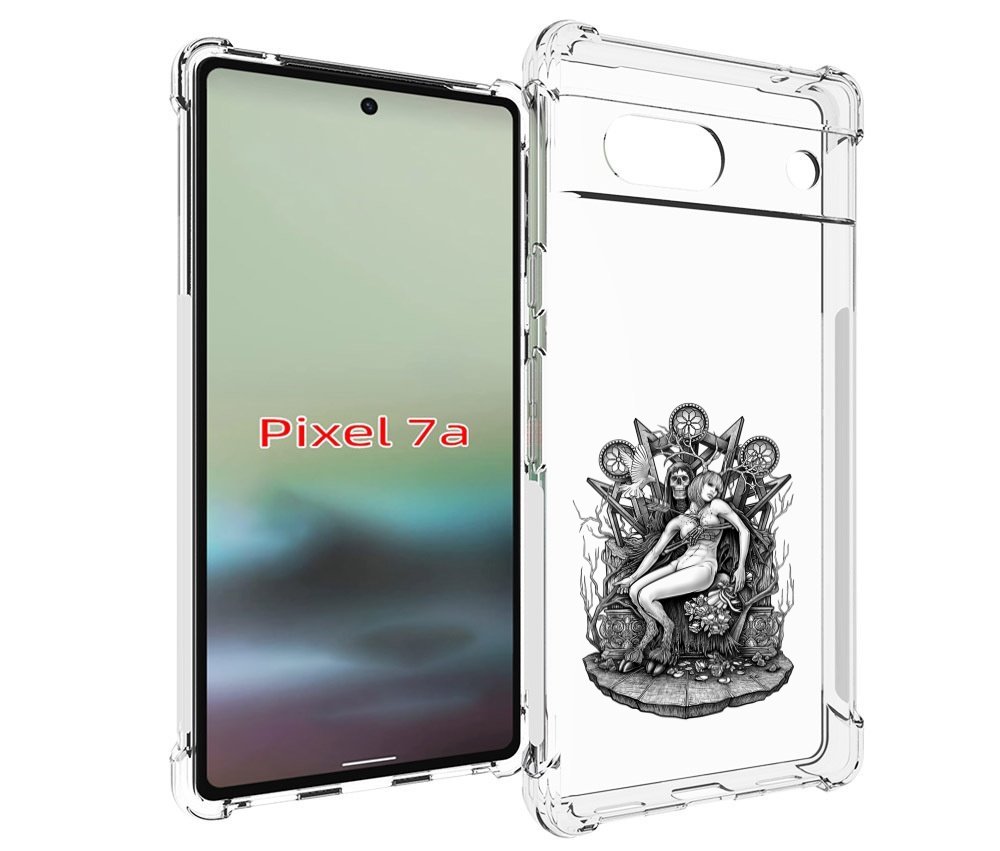 

Чехол MyPads девушка на троне для Google Pixel 7A, Tocco