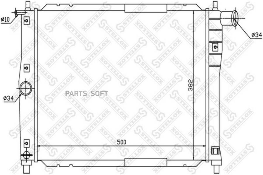 

STELLOX Радиатор охлаждения STELLOX 1025340sx