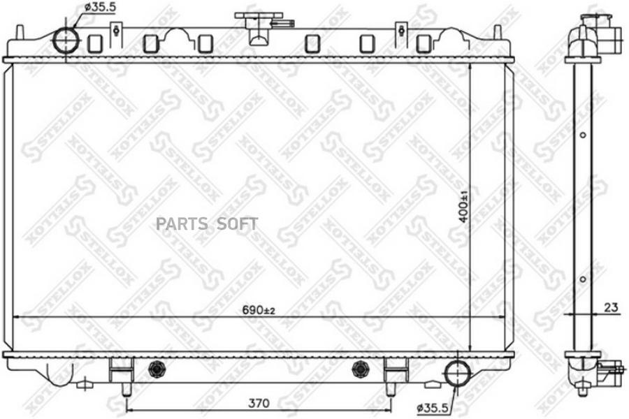 

STELLOX Радиатор охлаждения STELLOX 1025338sx