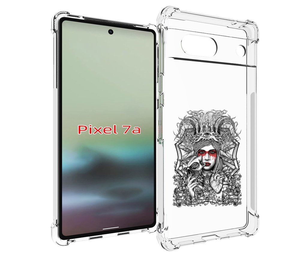 

Чехол MyPads грусная девушка для Google Pixel 7A, Tocco