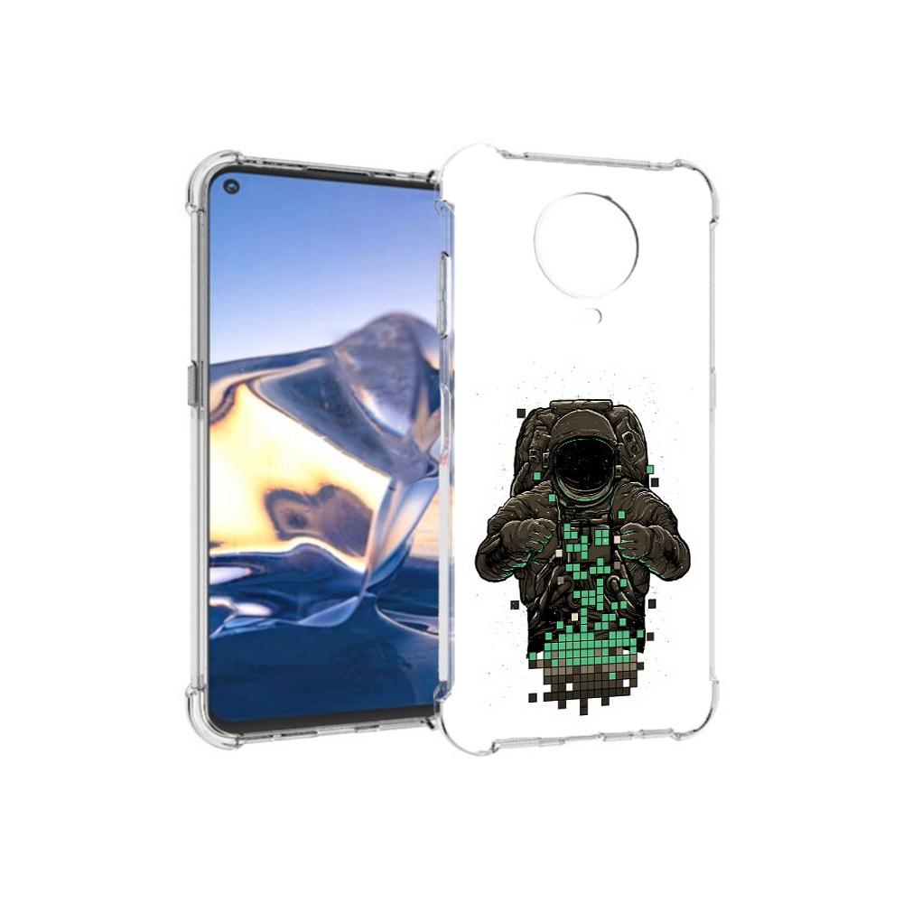 

Чехол MyPads Tocco для Nokia G10 космонавт с пикселями (PT171673.98.394), Tocco