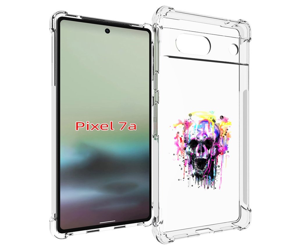 

Чехол MyPads граффити череп для Google Pixel 7A, Tocco