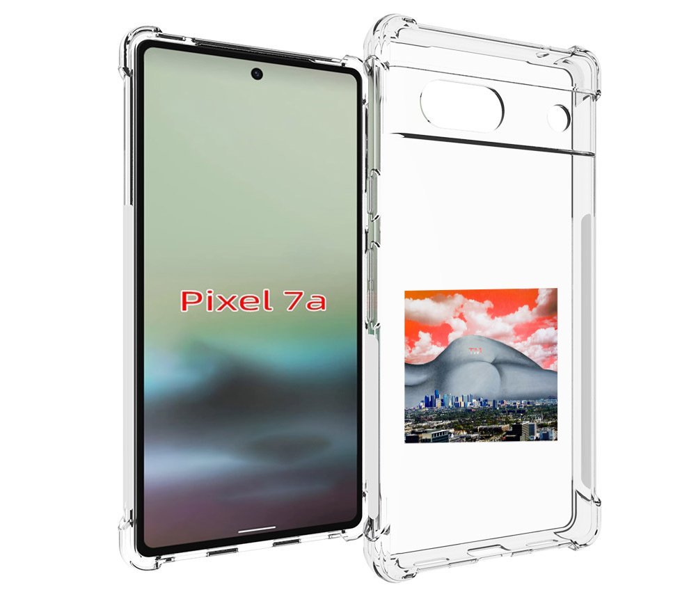 

Чехол MyPads город с девушкой на фоне для Google Pixel 7A, Tocco