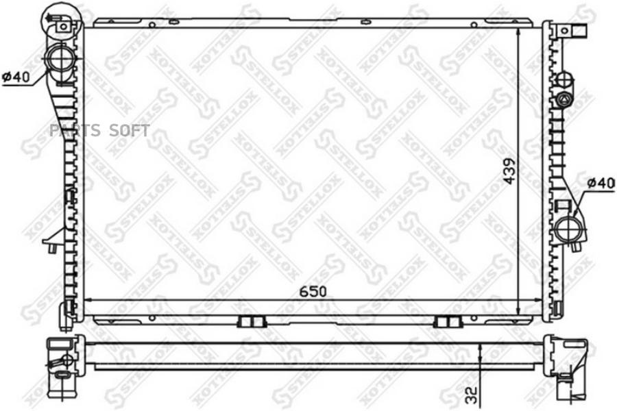 

STELLOX Радиатор охлаждения STELLOX 1025289sx