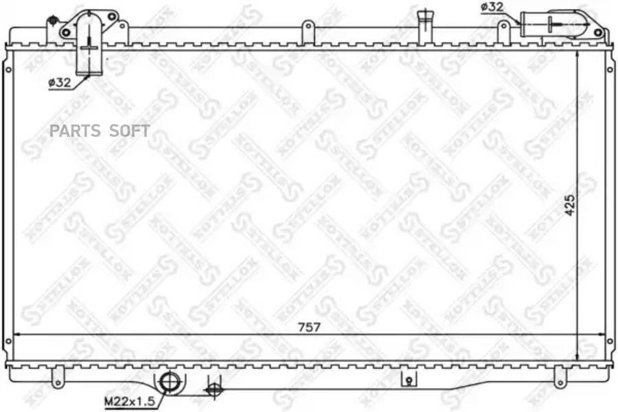 

STELLOX Радиатор охлаждения STELLOX 1025274sx