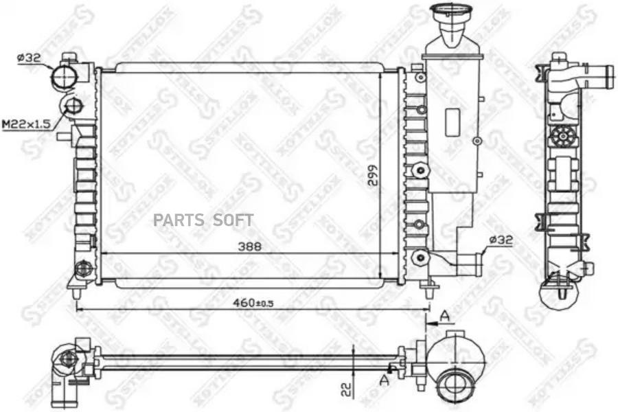 

STELLOX Радиатор охлаждения STELLOX 1025269sx