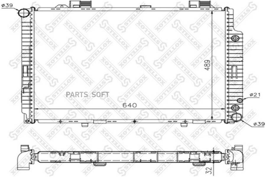 STELLOX Радиатор охлаждения STELLOX 1025261sx