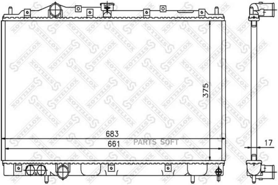 

STELLOX Радиатор охлаждения STELLOX 1025258sx