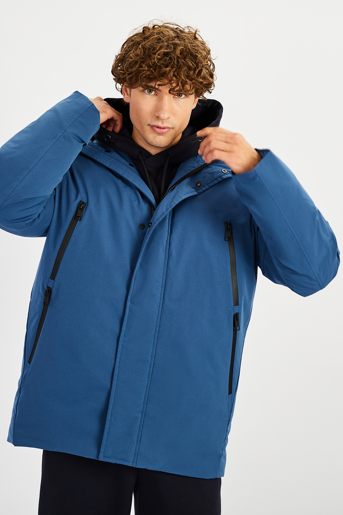 

Пуховик мужской Baon B5022505 синий 3XL, B5022505