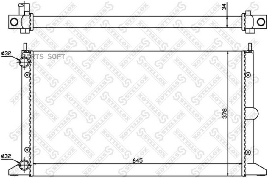 

STELLOX Радиатор охлаждения STELLOX 1025243sx