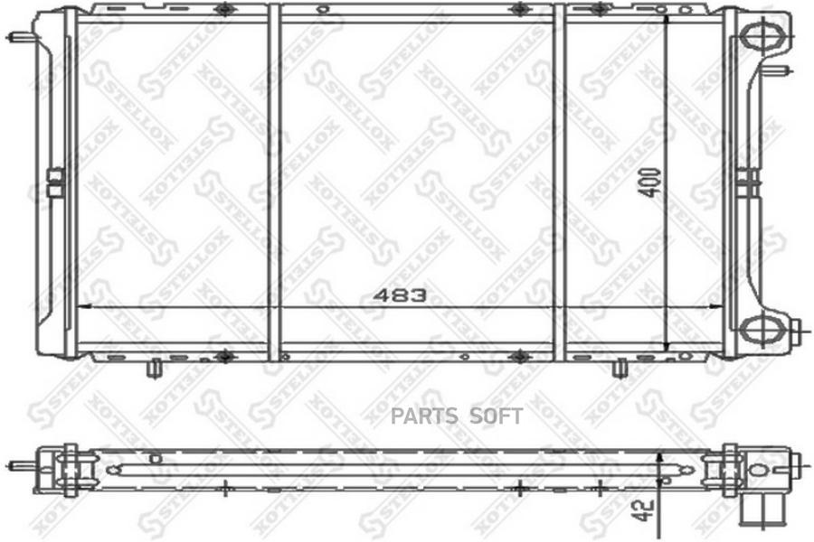 

STELLOX Радиатор охлаждения STELLOX 1025232sx
