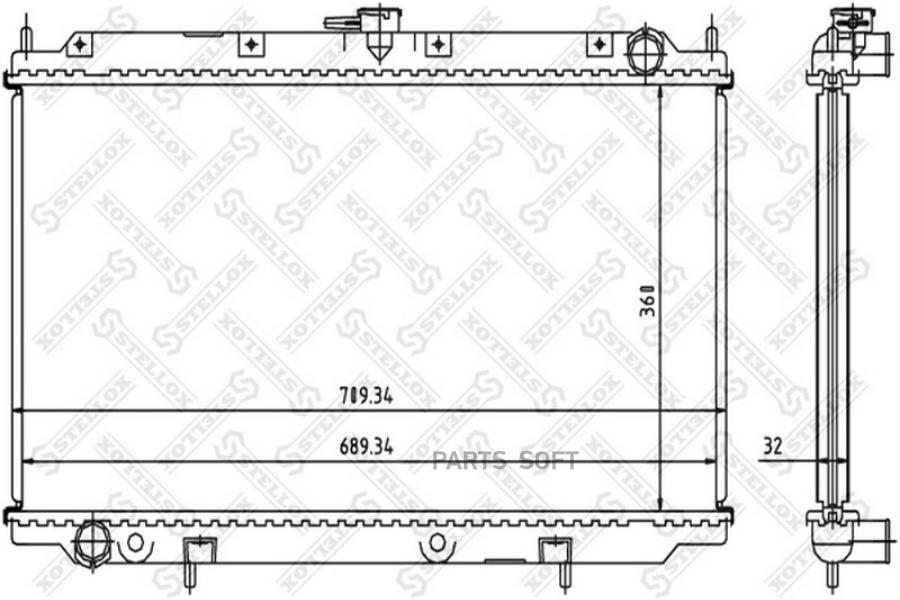 

STELLOX Радиатор охлаждения STELLOX 1025222sx