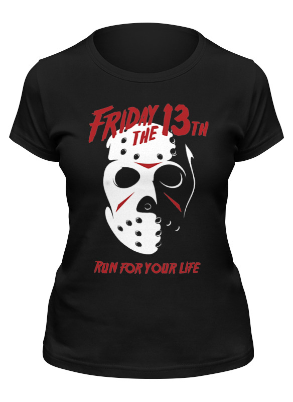 

Футболка женская Printio Friday 13th черная 2XL, Черный, Friday 13th