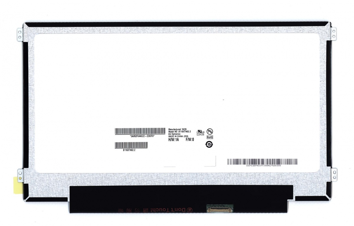 

Матрица ОЕМ для ноутбука B116XTN02.2 matte, совместимая с p/n: B116XTN02.2 matte