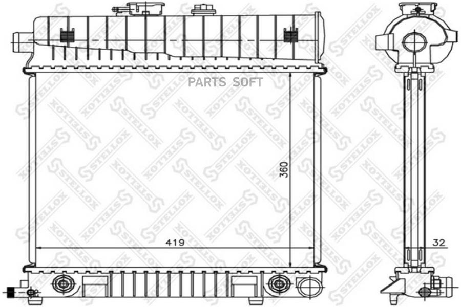 

STELLOX Радиатор охлаждения STELLOX 1025221sx