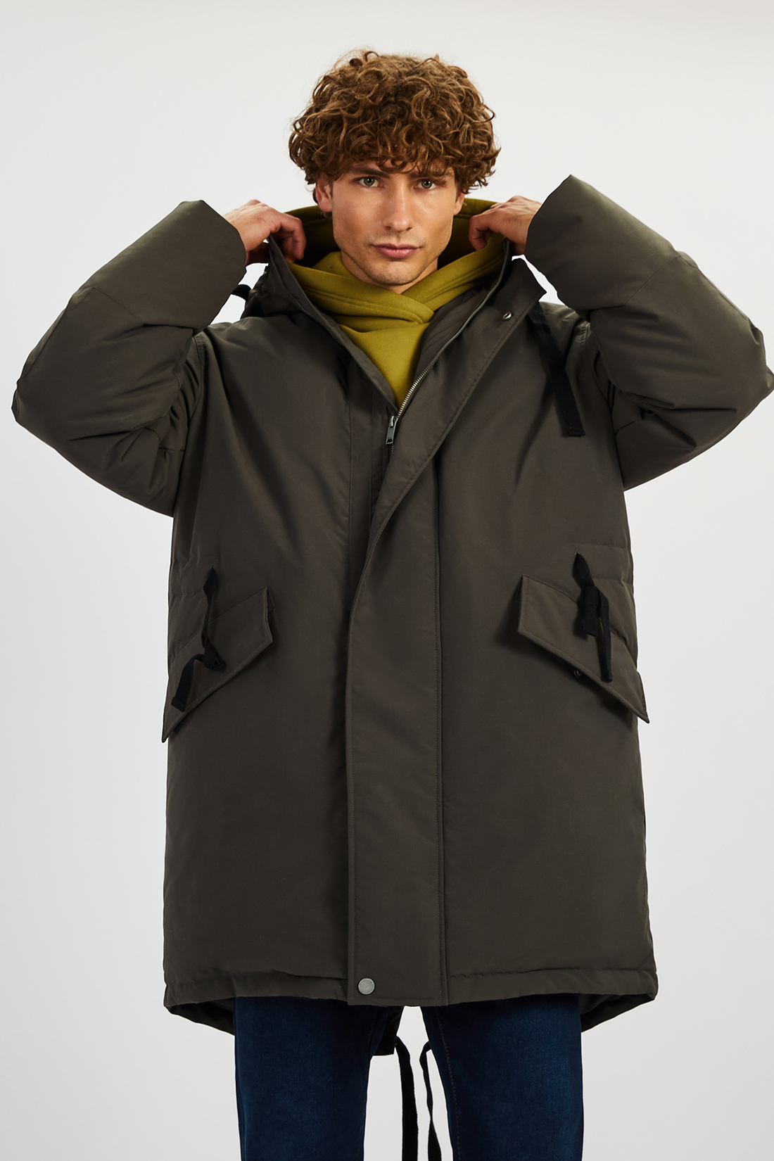 

Пуховик мужской Baon B5022502 зеленый XXL, B5022502
