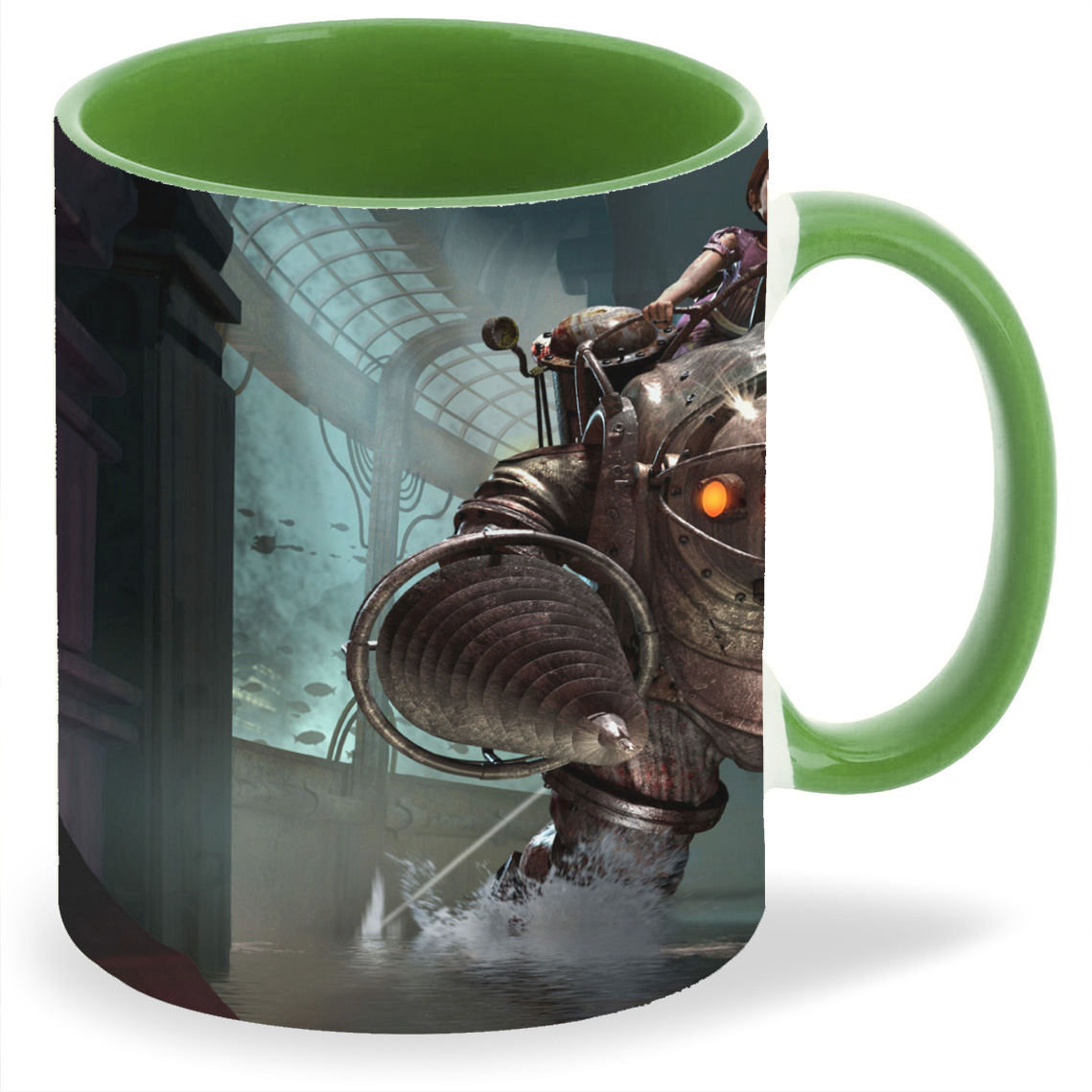 

Кружка CoolPodarok bioshock Девочка верхом на роботе Выстрелы Вертолёт, bioshock Девочка верхом на роботе Выстрелы Вертолёт