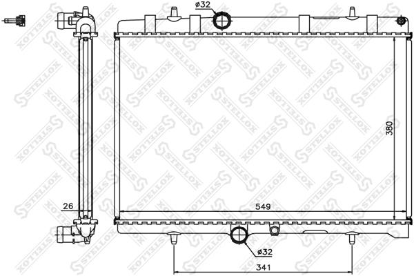 

STELLOX Радиатор охлаждения STELLOX 1025201sx