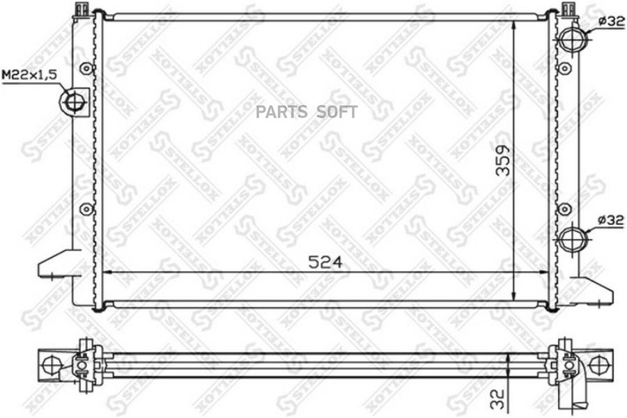 

STELLOX Радиатор охлаждения STELLOX 1025198sx