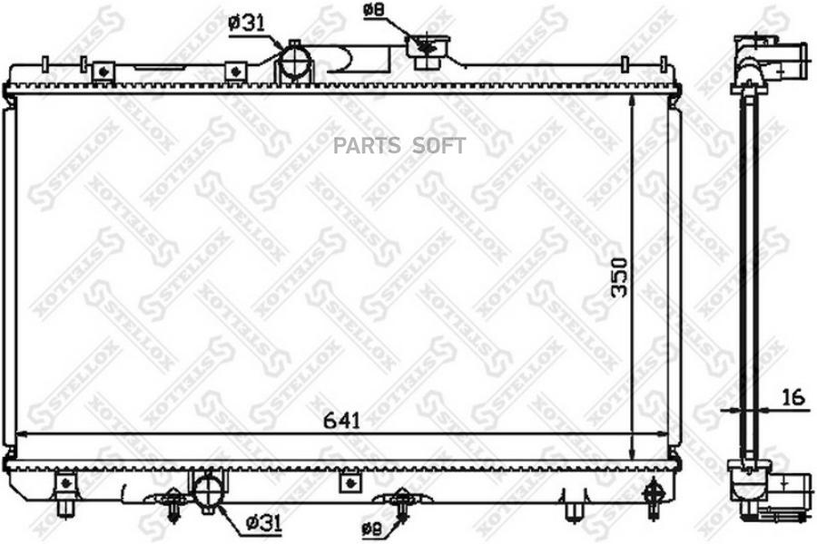 

STELLOX Радиатор охлаждения STELLOX 1025189sx