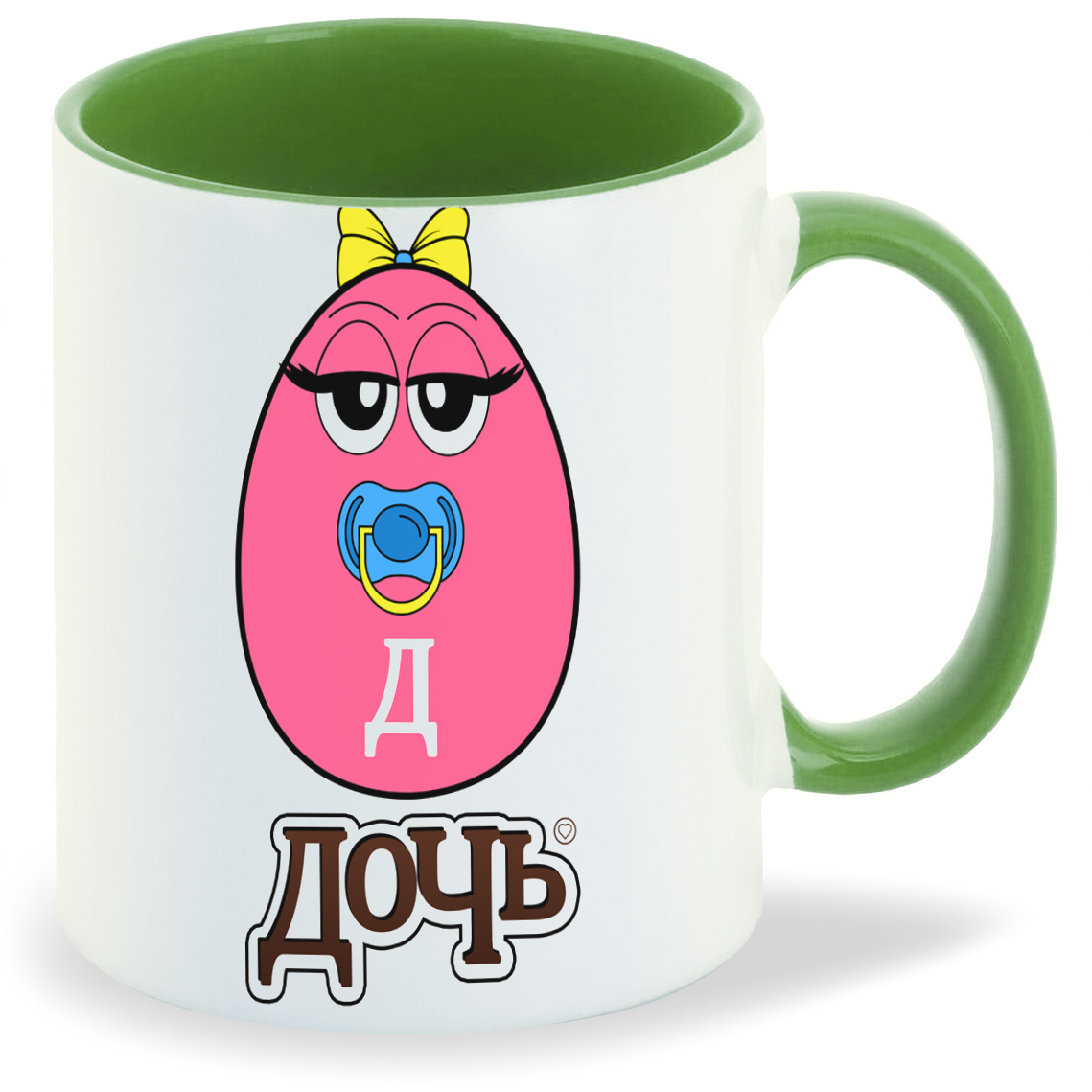 

Кружка CoolPodarok Семья. Дочь яйцо, Семья. Дочь яйцо
