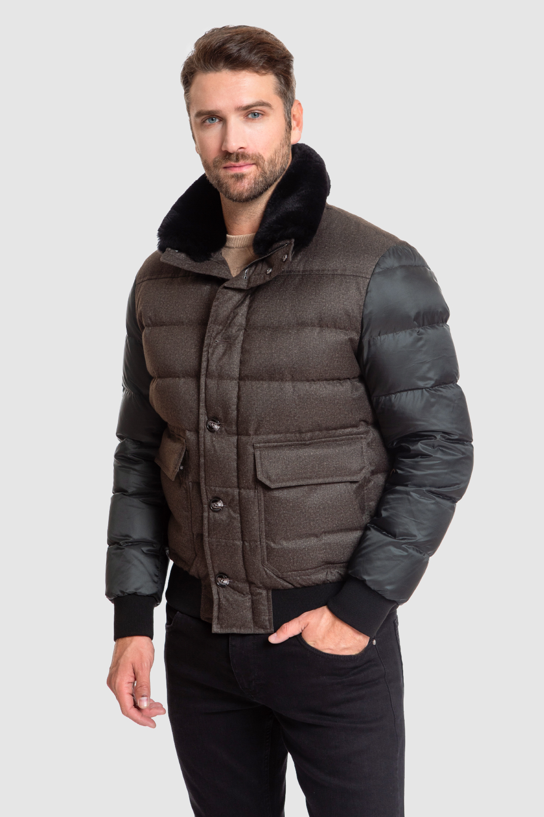 

Куртка мужская Kanzler 010018W04O042 коричневая 46 RU, 010018W04O042