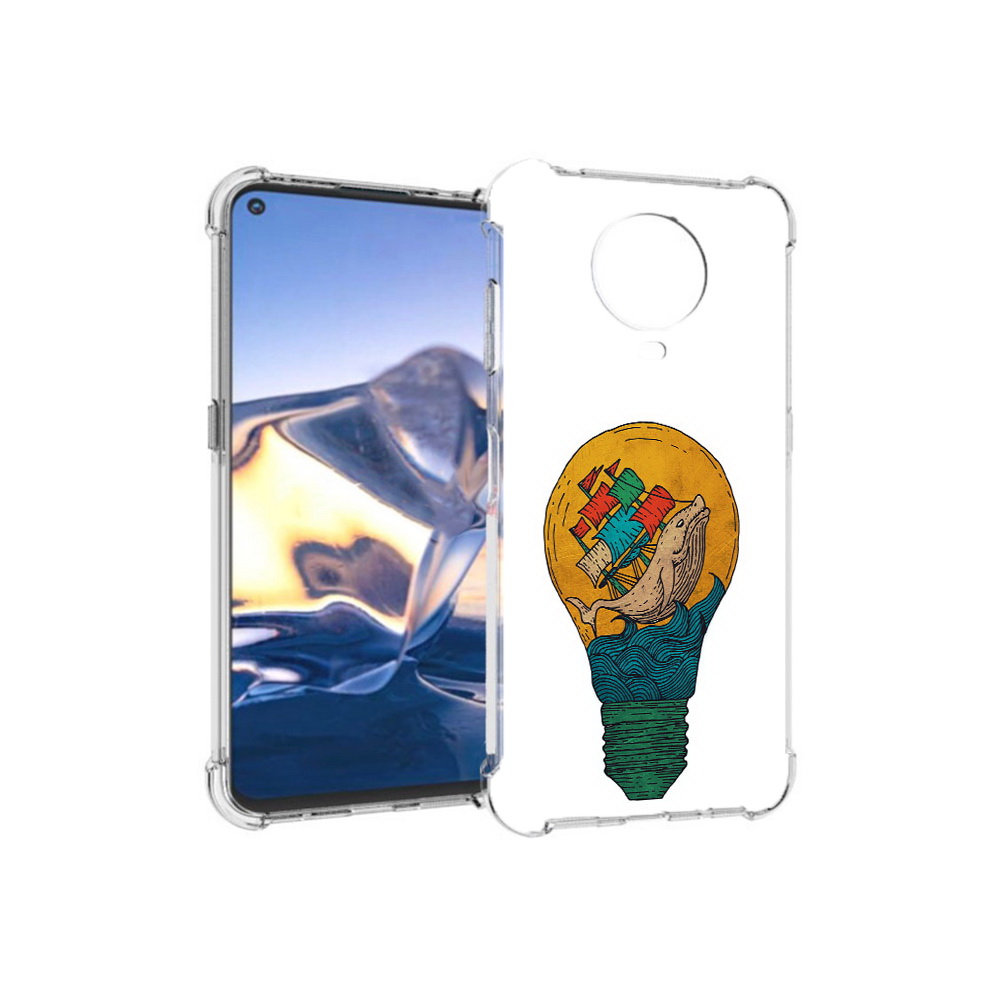 

Чехол MyPads Tocco для Nokia G10 кит в лампочке с парусами (PT171673.98.387), Tocco