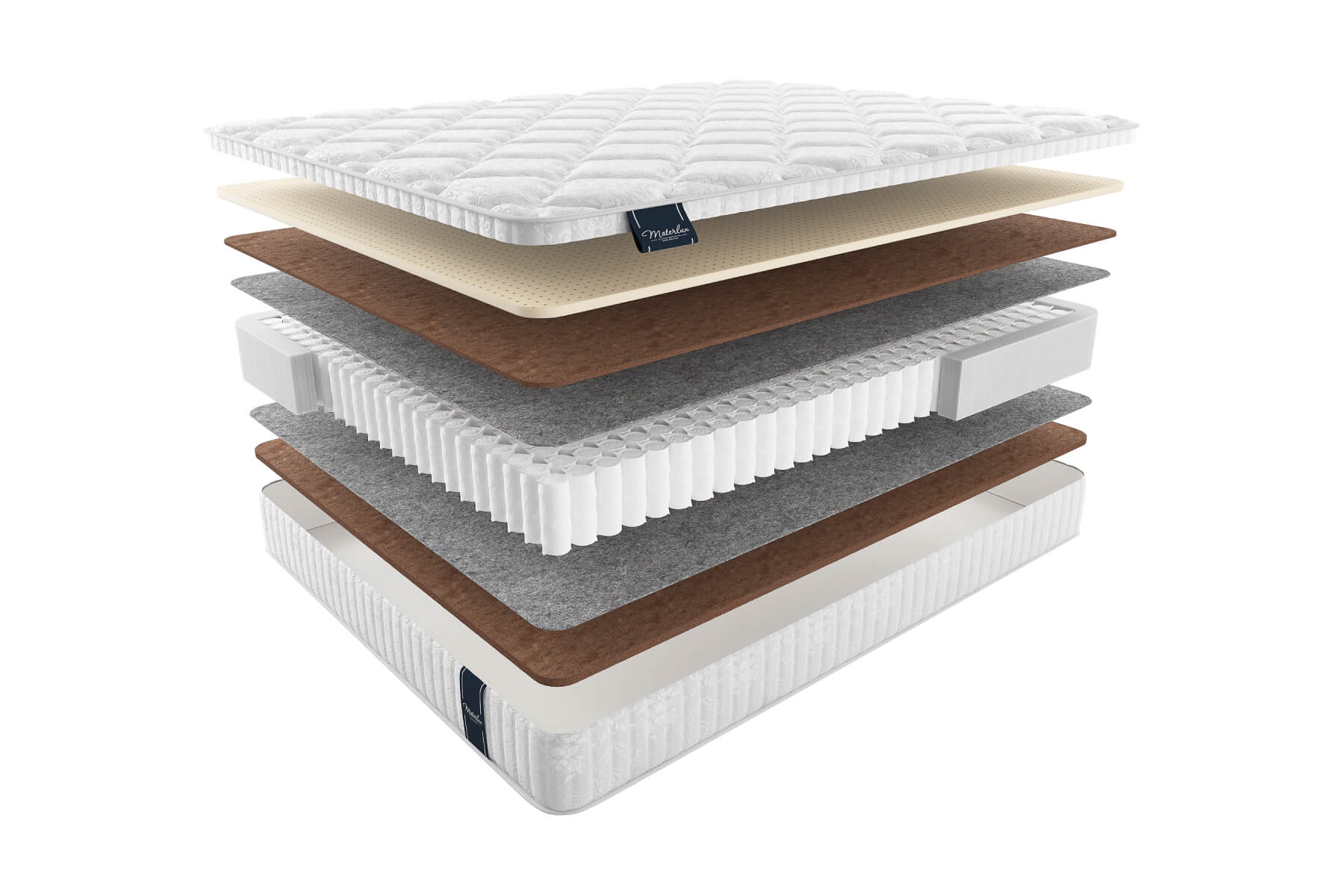 

Матрас MaterLux Divino Maxi 120x190, Белый;коричневый, DIVINO MAXI