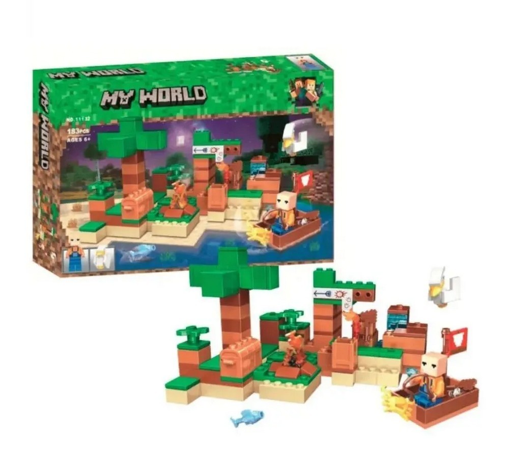 Конструктор 11132 Майнкрафт quot На рыбалке