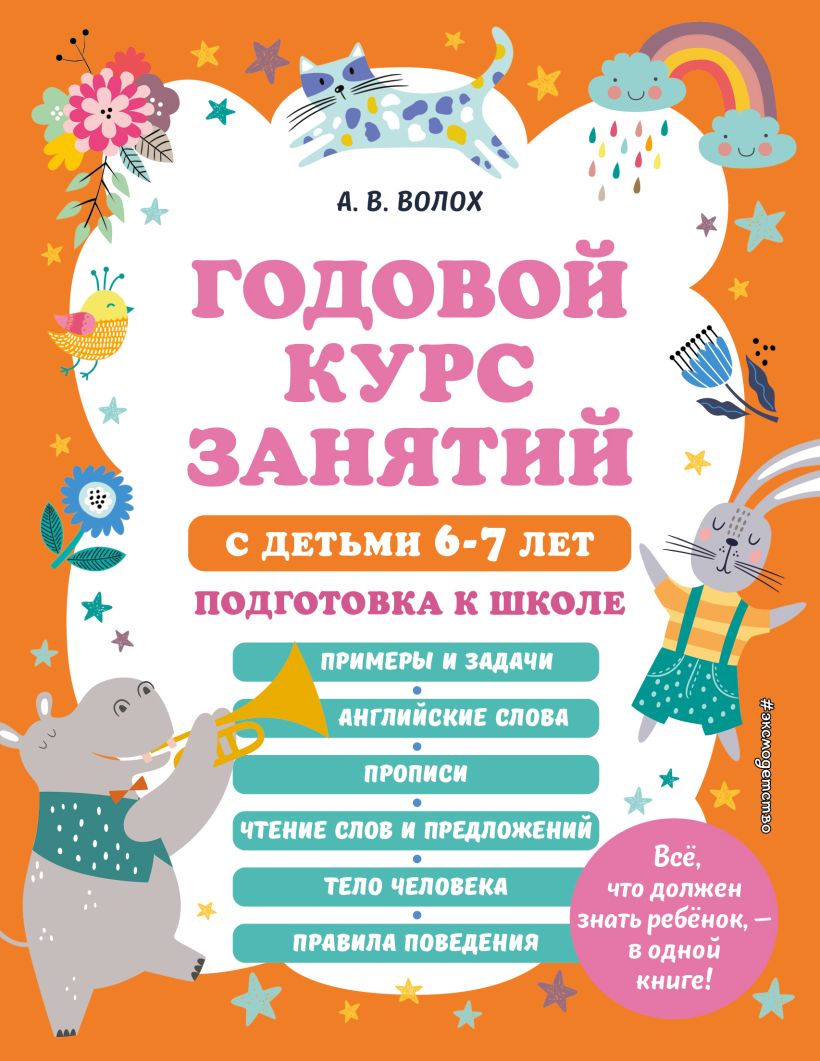 

Годовой курс занятий с детьми 6-7 лет. Подготовка к школе