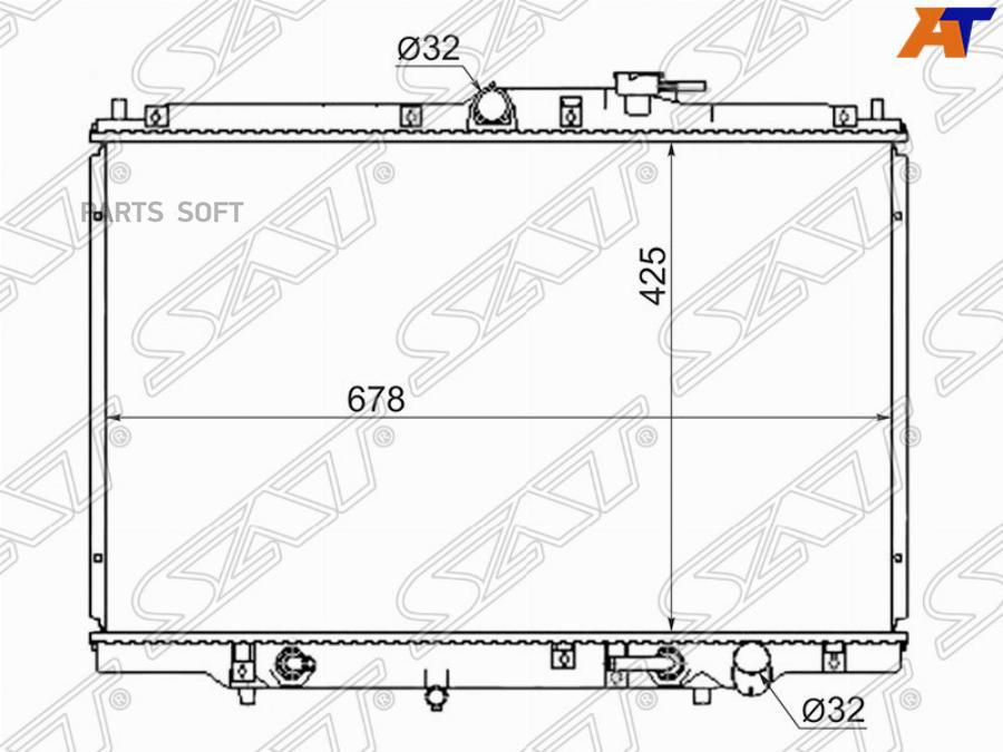 

SAT Радиатор HONDA ODYSSEY/SHUTTLE 95-99