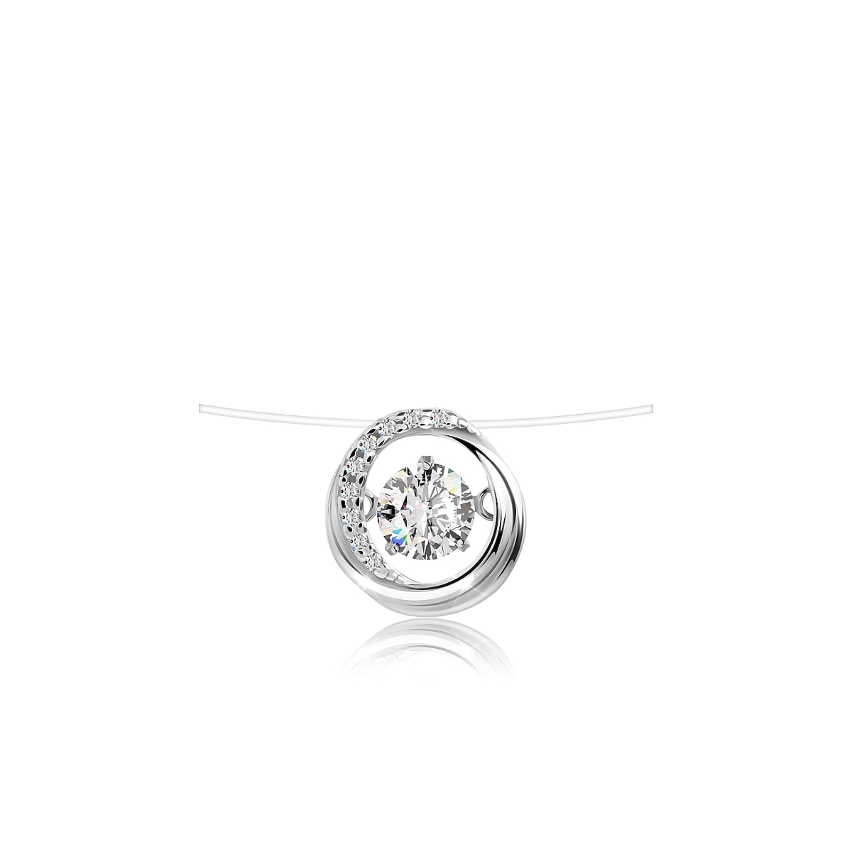 

Колье из серебра 38-43 см VALTERA 118204, фианит, 118204