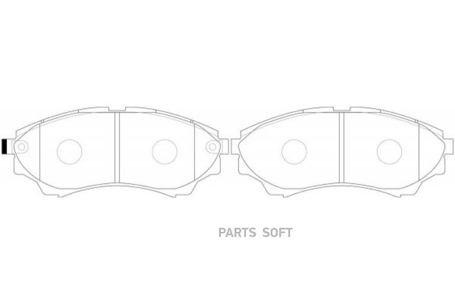 

Колодки тормозные передние FORD RANGER 99-/MAZDA B-SERIE 99- /BT-50 06- BP25800