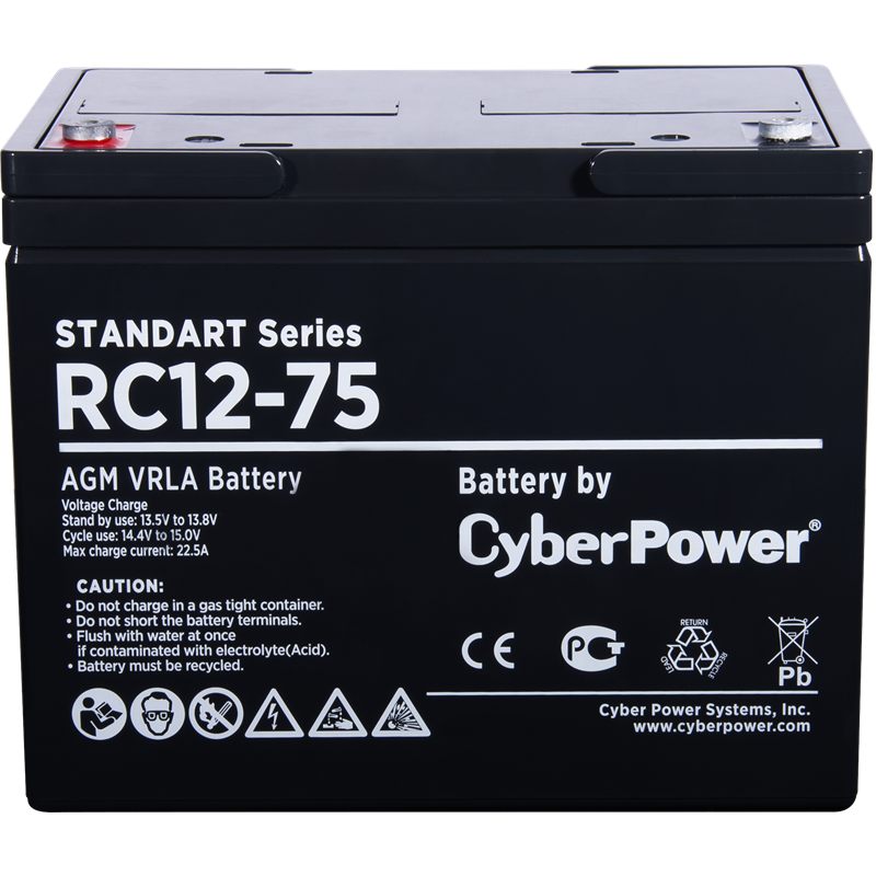 

Батарея аккумуляторная для ИБП CyberPower Standart series RС 12-75