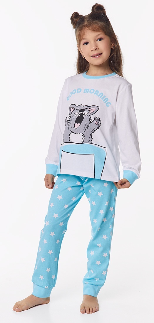 

Пижама детская Kari Kids AW24C1148, белый; бирюзовый, 92, 236778