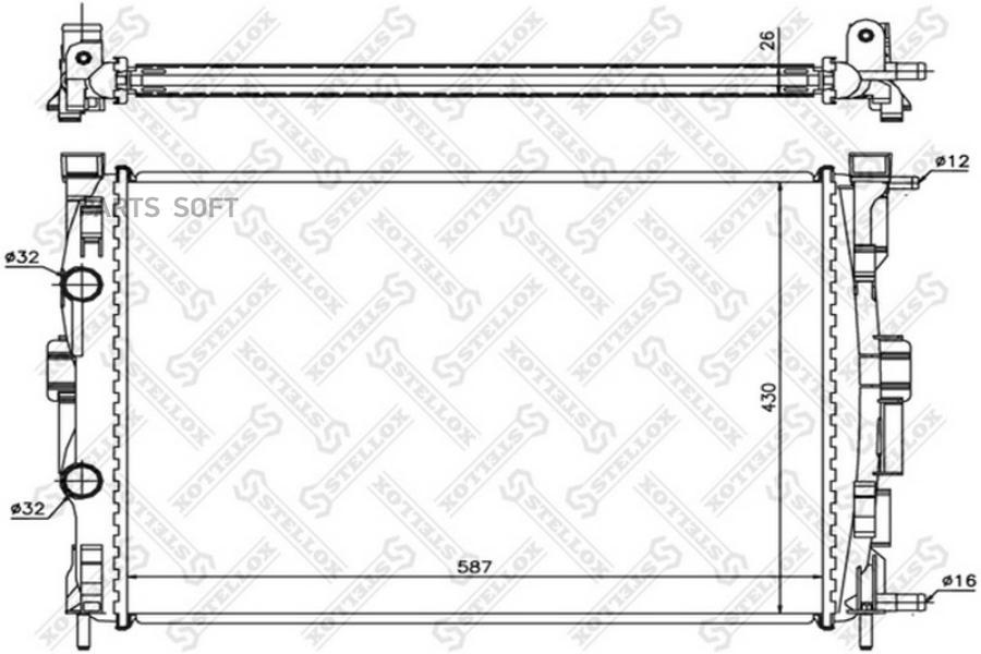 

STELLOX Радиатор охлаждения STELLOX 1025183sx