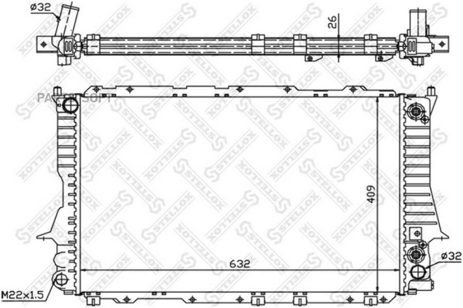 

STELLOX Радиатор охлаждения STELLOX 1025181sx
