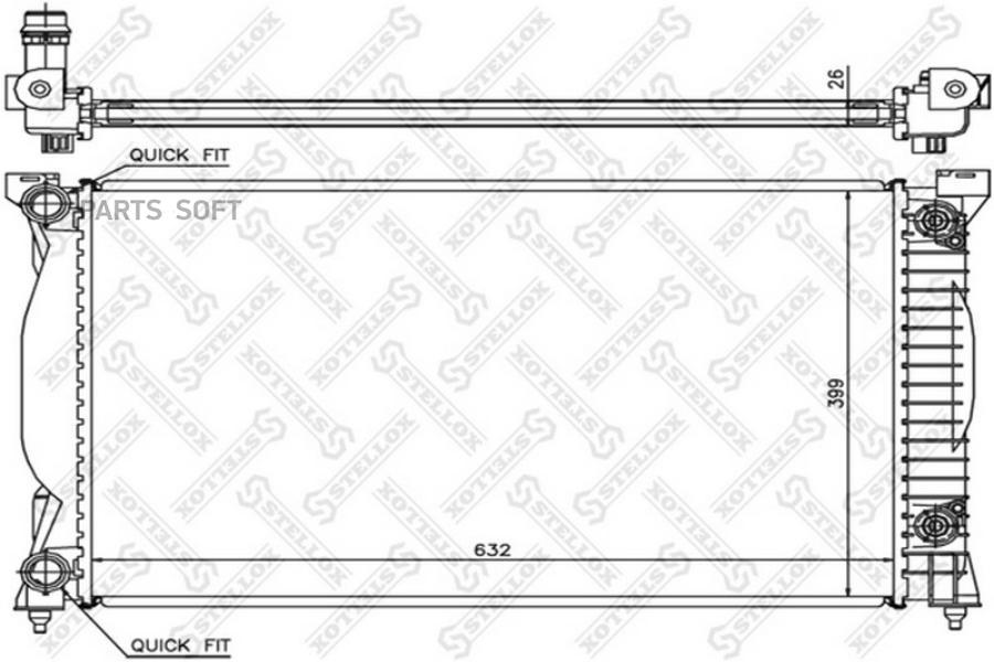 

STELLOX Радиатор охлаждения STELLOX 1025178sx