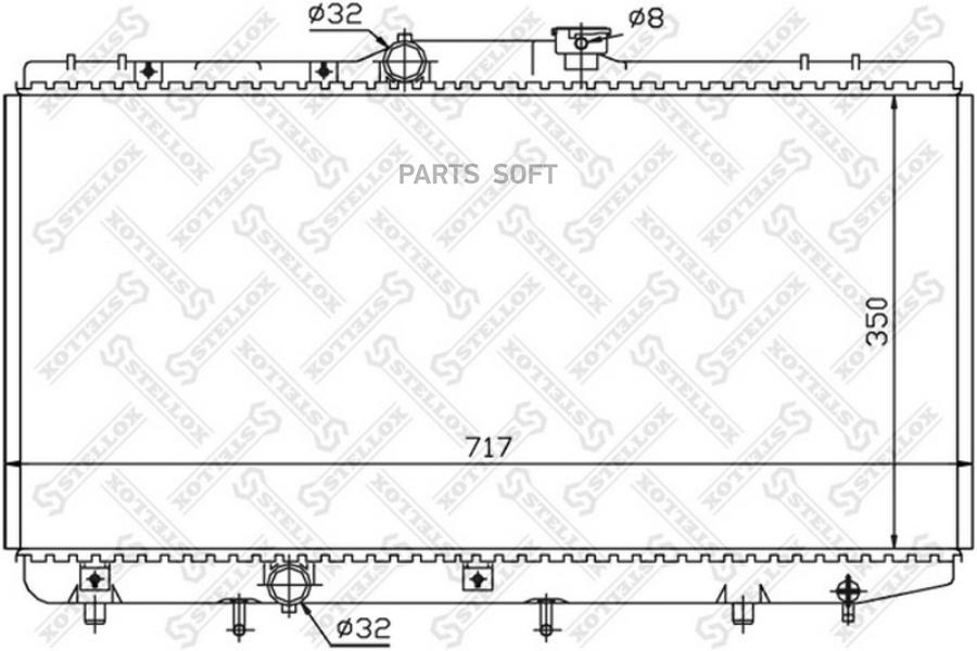

STELLOX Радиатор охлаждения STELLOX 1025156sx