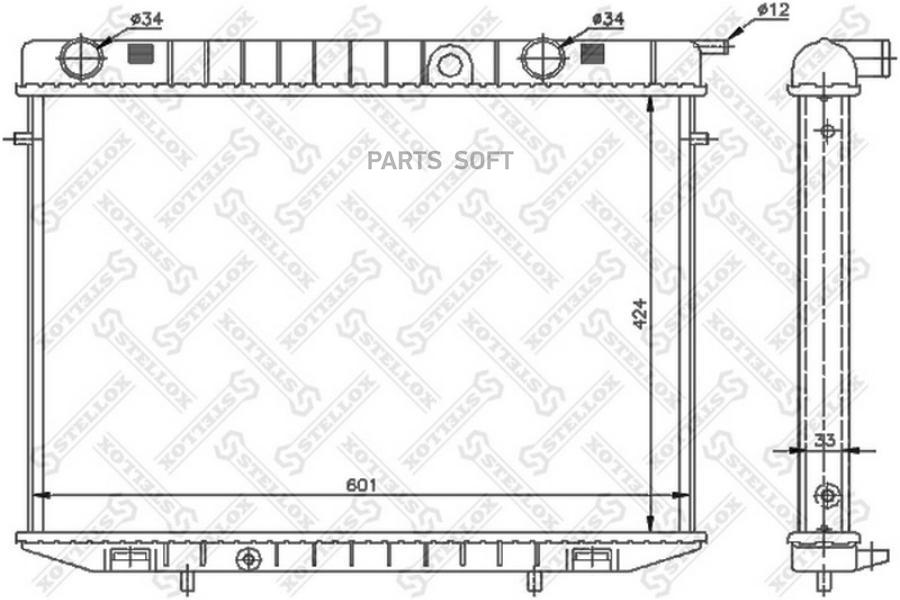 

STELLOX Радиатор охлаждения STELLOX 1025141sx