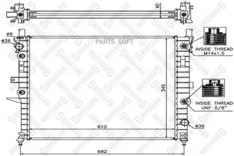 

STELLOX Радиатор охлаждения STELLOX 1025138sx