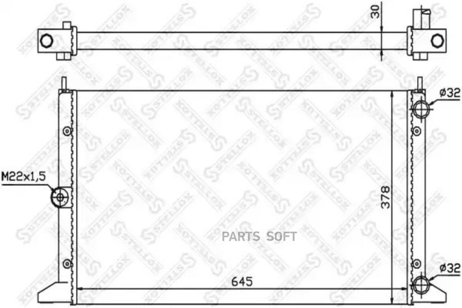 

STELLOX Радиатор охлаждения STELLOX 1025107sx