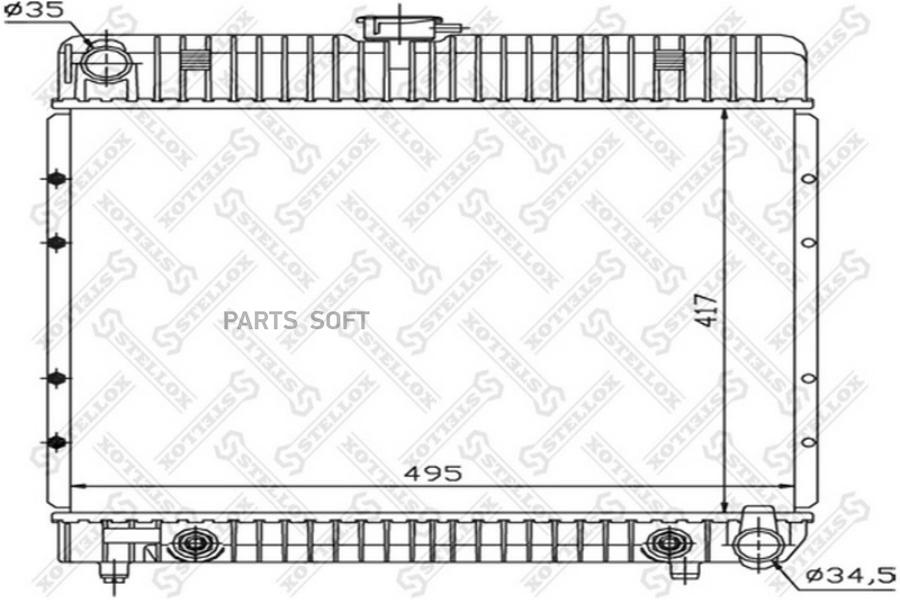 

STELLOX Радиатор охлаждения STELLOX 1025094sx