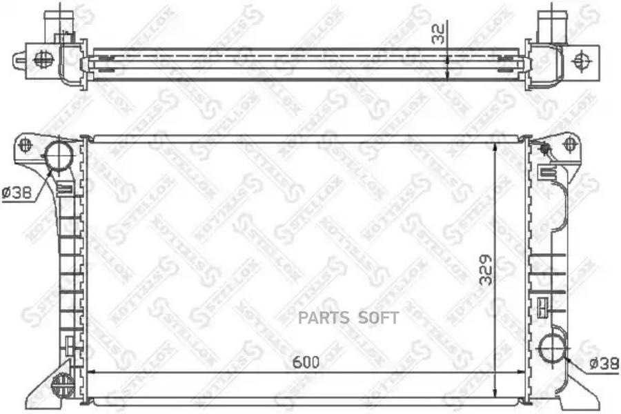 

STELLOX Радиатор охлаждения STELLOX 1025090sx