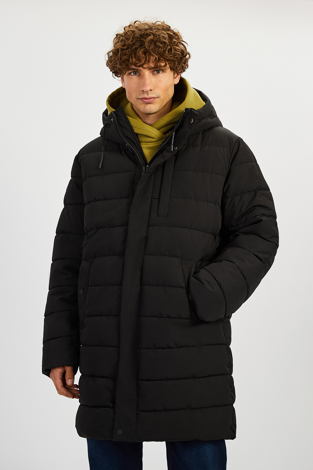 Зимняя куртка мужская Baon B5422512 черная 3XL