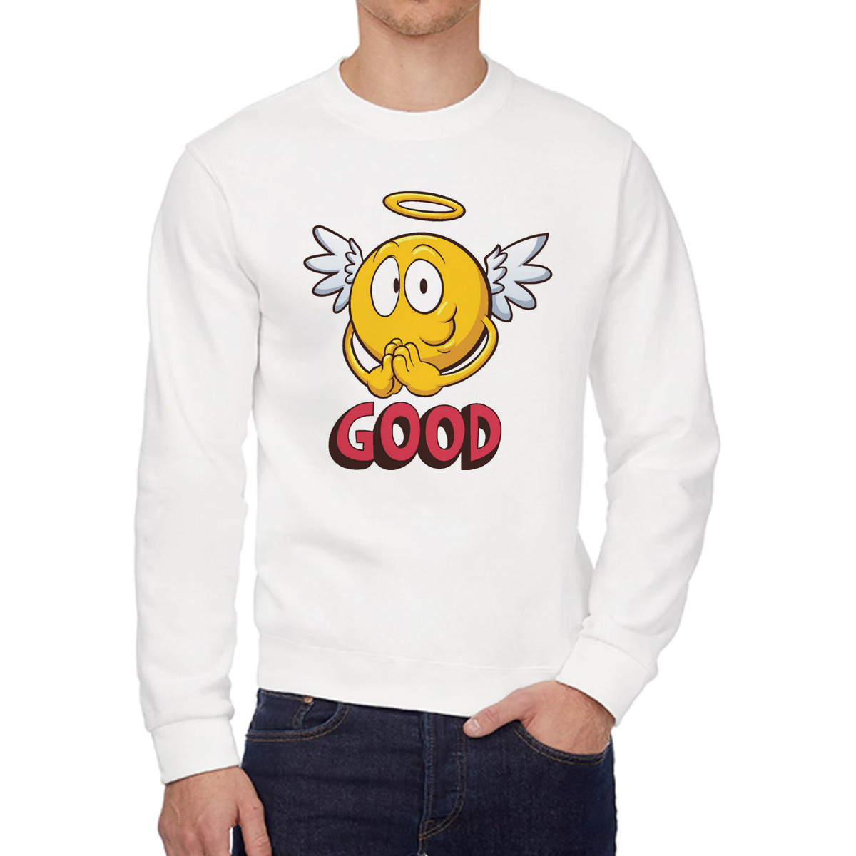 

Свитшот унисекс CoolPodarok W0114041 белый 58 RU, W0114041