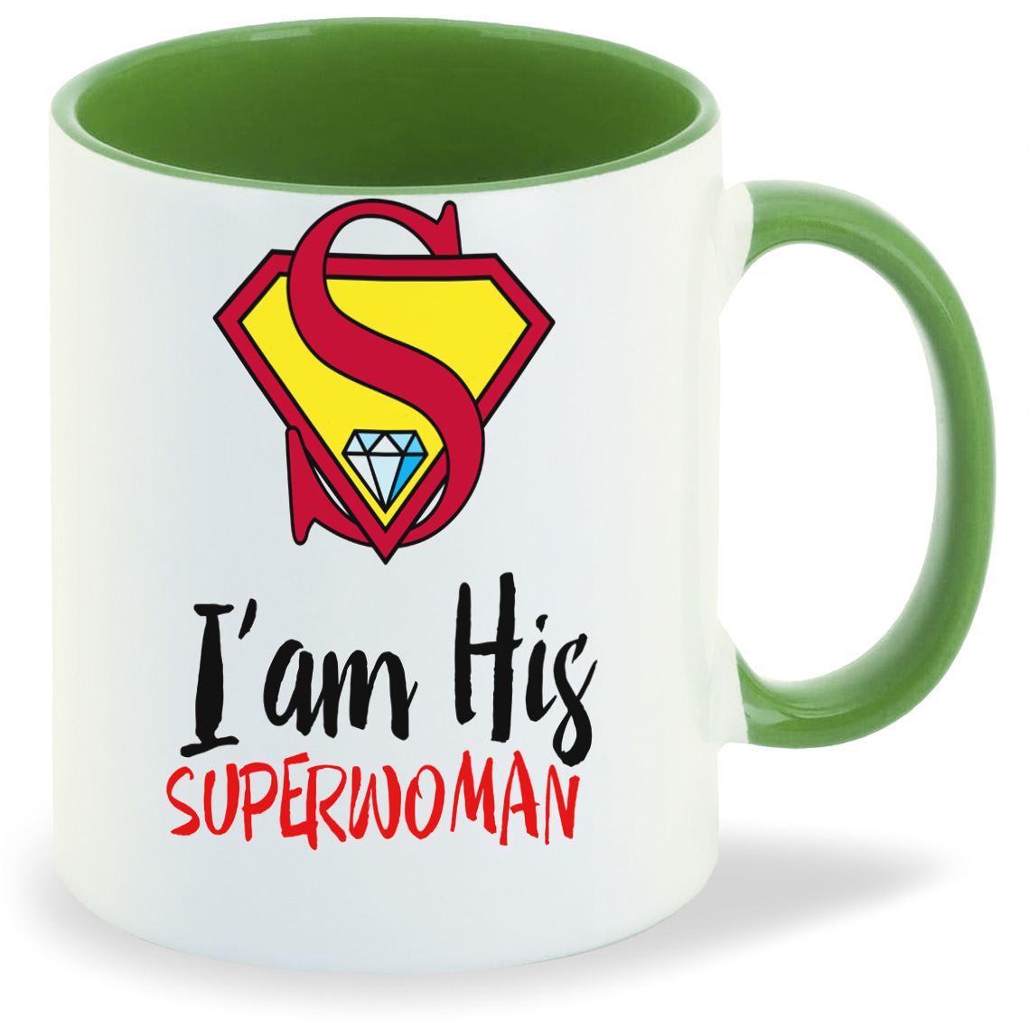 

Кружка CoolPodarok I AM HIS SUPERWOMAN, I AM HIS SUPERWOMAN