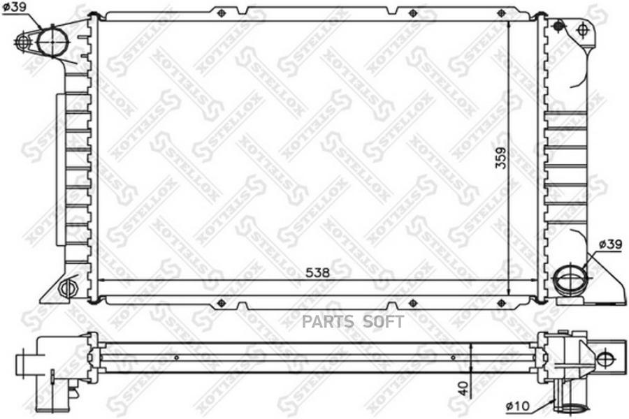 

STELLOX Радиатор охлаждения STELLOX 1025085sx
