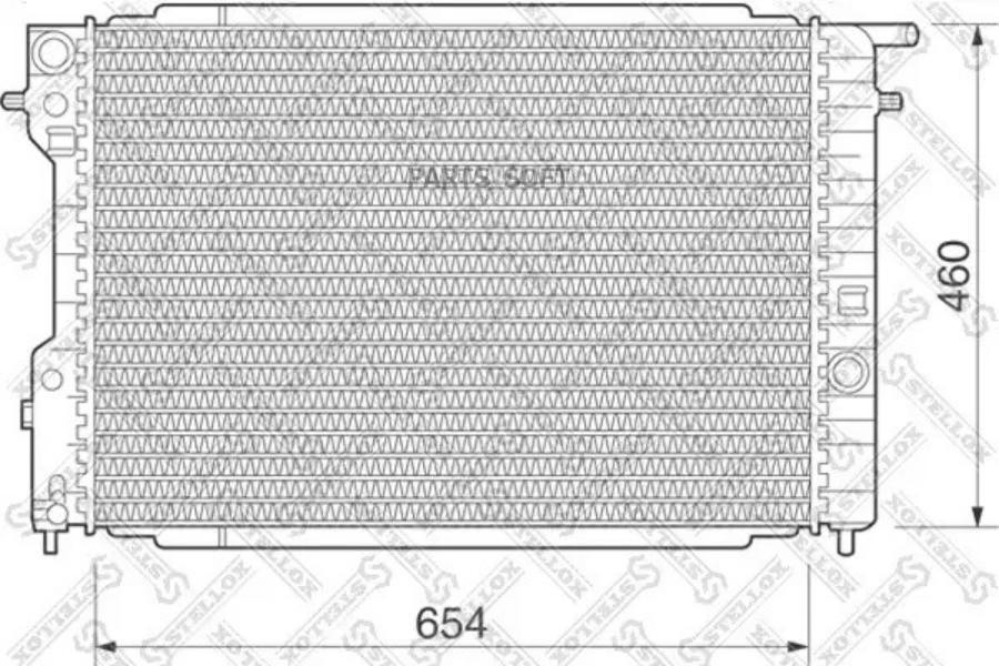 

STELLOX Радиатор охлаждения STELLOX 1025078sx